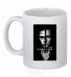 Ceramic mug Fight Club black white White фото