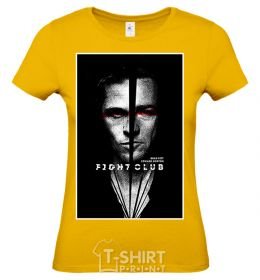 Women's T-shirt Fight Club black white cornsilk фото