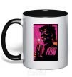 Mug with a colored handle Fight Club bomb black фото