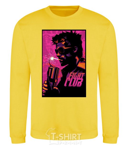 Sweatshirt Fight Club bomb yellow фото