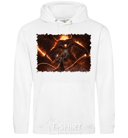 Men`s hoodie You won't pass White фото