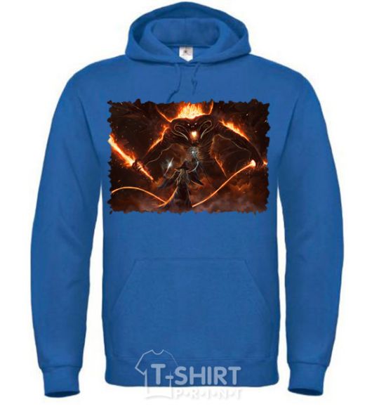 Men`s hoodie You won't pass royal фото