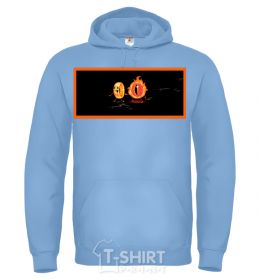 Men`s hoodie Best friends sky-blue фото