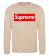 Sweatshirt Supreme logo sand фото