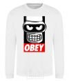 Sweatshirt Obey Bender White фото