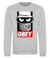 Sweatshirt Obey Bender sport-grey фото