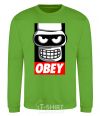 Sweatshirt Obey Bender orchid-green фото