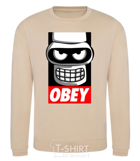 Sweatshirt Obey Bender sand фото