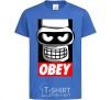 Kids T-shirt Obey Bender royal-blue фото