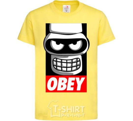 Kids T-shirt Obey Bender cornsilk фото