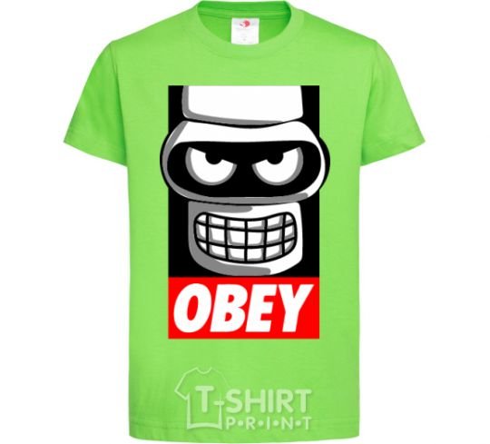 Kids T-shirt Obey Bender orchid-green фото