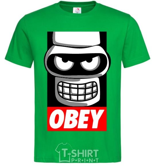 Men's T-Shirt Obey Bender kelly-green фото