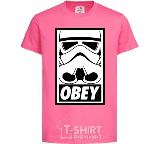 Kids T-shirt Obey stormtrooper heliconia фото