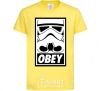 Детская футболка Obey штурмовик Лимонный фото