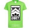 Детская футболка Obey штурмовик Лаймовый фото