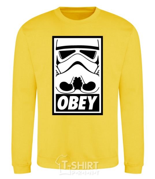 Sweatshirt Obey stormtrooper yellow фото