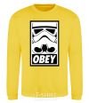 Sweatshirt Obey stormtrooper yellow фото