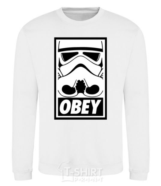 Sweatshirt Obey stormtrooper White фото