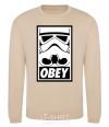 Sweatshirt Obey stormtrooper sand фото