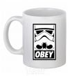 Ceramic mug Obey stormtrooper White фото