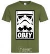 Мужская футболка Obey штурмовик Оливковый фото