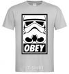 Мужская футболка Obey штурмовик Серый фото