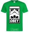 Мужская футболка Obey штурмовик Зеленый фото