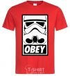 Мужская футболка Obey штурмовик Красный фото