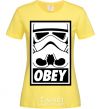 Women's T-shirt Obey stormtrooper cornsilk фото