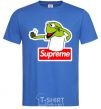 Men's T-Shirt Supreme frog royal-blue фото