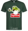 Men's T-Shirt Supreme frog bottle-green фото