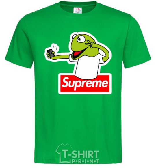 Мужская футболка Supreme жаба Зеленый фото