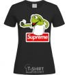 Women's T-shirt Supreme frog black фото