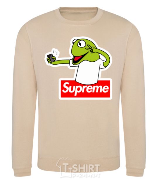 Sweatshirt Supreme frog sand фото