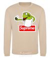 Sweatshirt Supreme frog sand фото