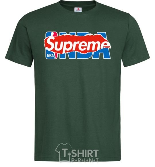 Men's T-Shirt Supreme NBA bottle-green фото
