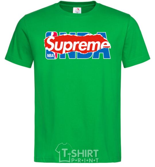 Men's T-Shirt Supreme NBA kelly-green фото
