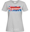 Women's T-shirt Supreme NBA grey фото