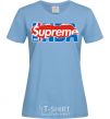 Women's T-shirt Supreme NBA sky-blue фото