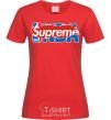 Women's T-shirt Supreme NBA red фото