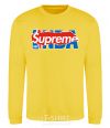 Sweatshirt Supreme NBA yellow фото