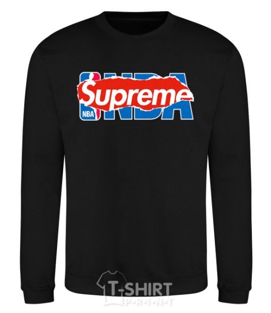 Sweatshirt Supreme NBA black фото