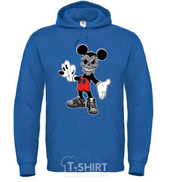 Men`s hoodie Scary Mickey royal фото