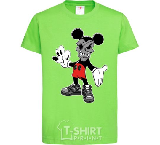 Kids T-shirt Scary Mickey orchid-green фото