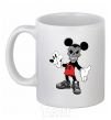 Ceramic mug Scary Mickey White фото