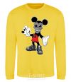 Sweatshirt Scary Mickey yellow фото