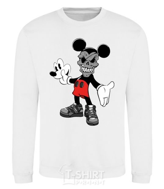 Sweatshirt Scary Mickey White фото