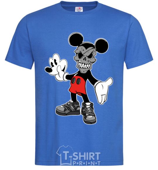 Men's T-Shirt Scary Mickey royal-blue фото