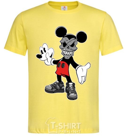 Men's T-Shirt Scary Mickey cornsilk фото