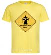 Men's T-Shirt You shall not pass sign cornsilk фото